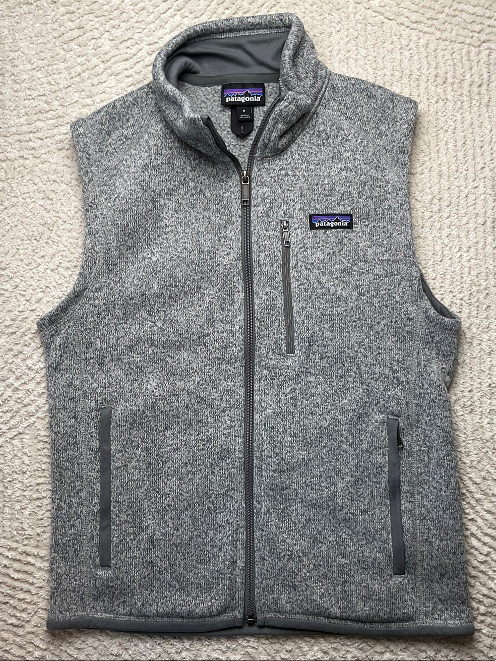 Patagonia Men's Better Sweater® Vest Stone Wash Color Size Small